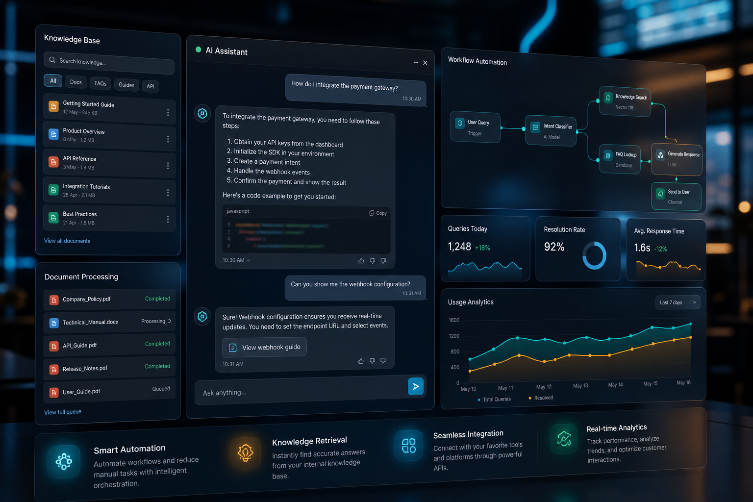AI tool and chatbot automation project example